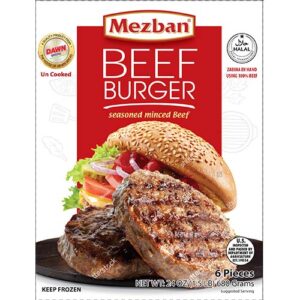 MEZBAN BEEF BURGER PATTY (680GMSX12)