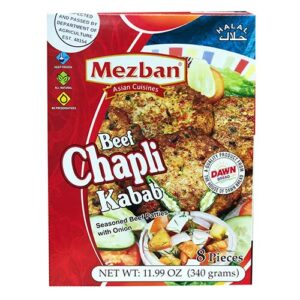 MEZBAN BEEF CHAPLI KABAB (340 GRAMS X 12) $$UP